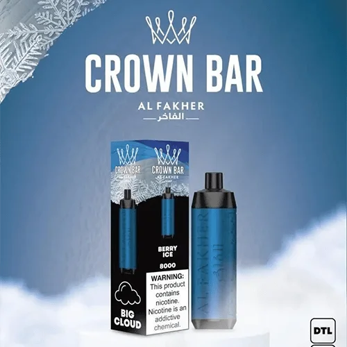 crown bar alfakher berry ice 8000 puffs.webp crown bar alfakher berry ice 8000 puffs.webp