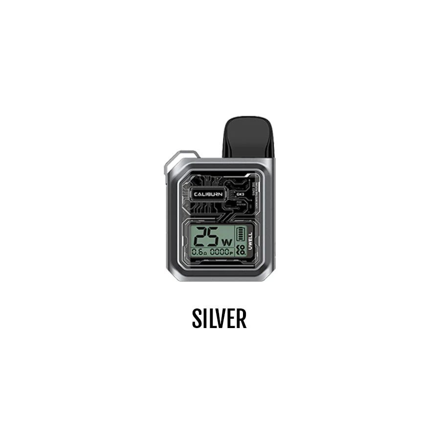 uwell caliburn gk3 pod kit silver.jpg uwell caliburn gk3 pod kit silver.jpg