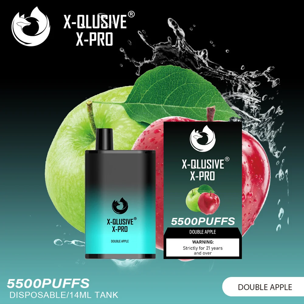 x qlusive x pro double apple – 5500 puffs.webp x qlusive x pro double apple – 5500 puffs.webp