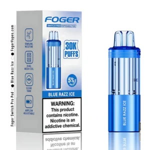 blue razz ice switch pro 30k puffs disposable pod box.webp