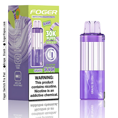 grape slush foger switch pro 30k puffs disposable pod box.webp grape slush foger switch pro 30k puffs disposable pod box.webp