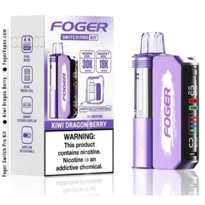kiwi dragon berry switch pro 30k puffs disposable kit box.webp