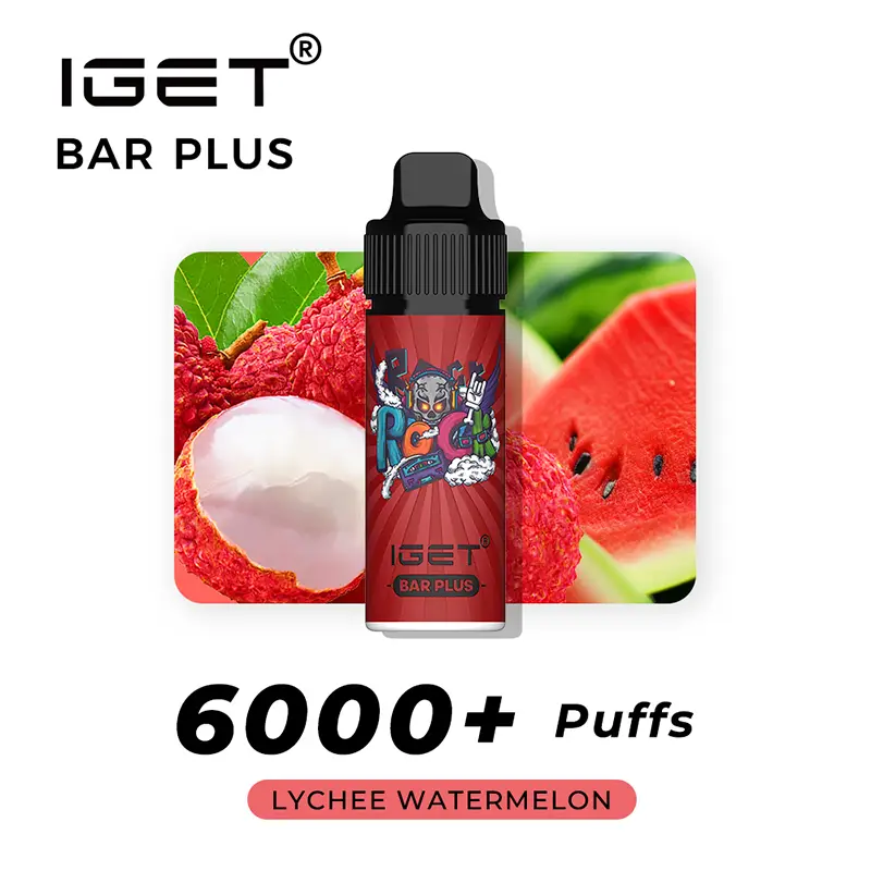 lychee watermelon iget bar plus vape kit 1.webp