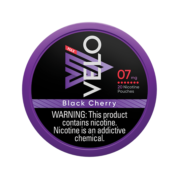 velo pouches 7mg blackcherry front withwarning.webp velo pouches 7mg blackcherry front withwarning.webp
