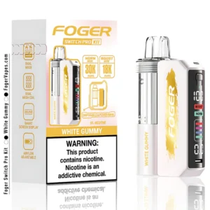 white gummy switch pro 30k puffs disposable kit box.webp